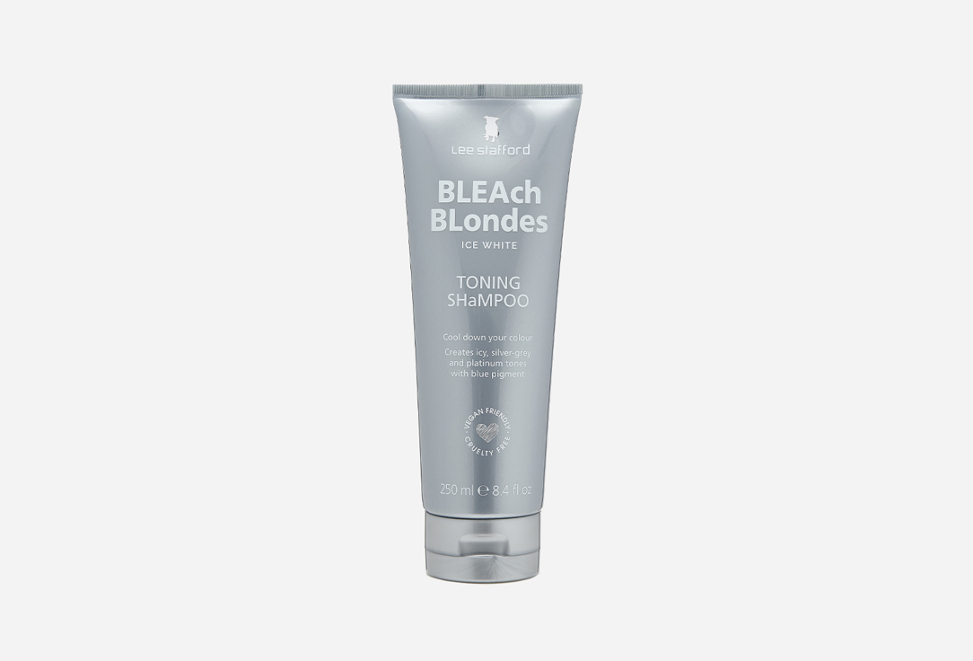Тонирующий шампунь для осветленных волос Lee Stafford Bleach Blondes Ice White Toning Shampoo 