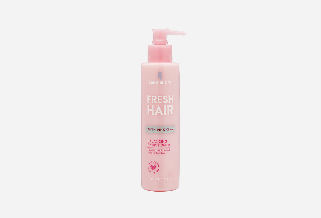 Питательный кондиционер для волос с розовой глиной Lee Stafford Fresh Hair Conditioner 