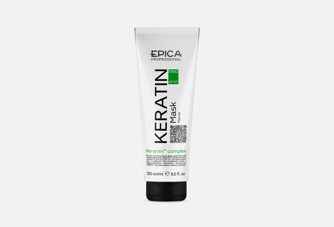Маска для глубокого восстановления волос EPICA PROFESSIONAL Keratin PRO 250 мл