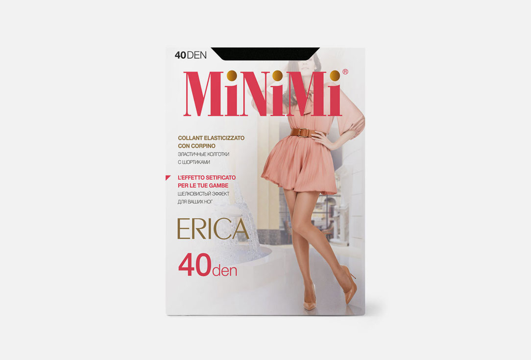 Изображение товара Женские колготки MiNiMi ERICA 40 DEN с усиленной верхней частью и невидимым мыском