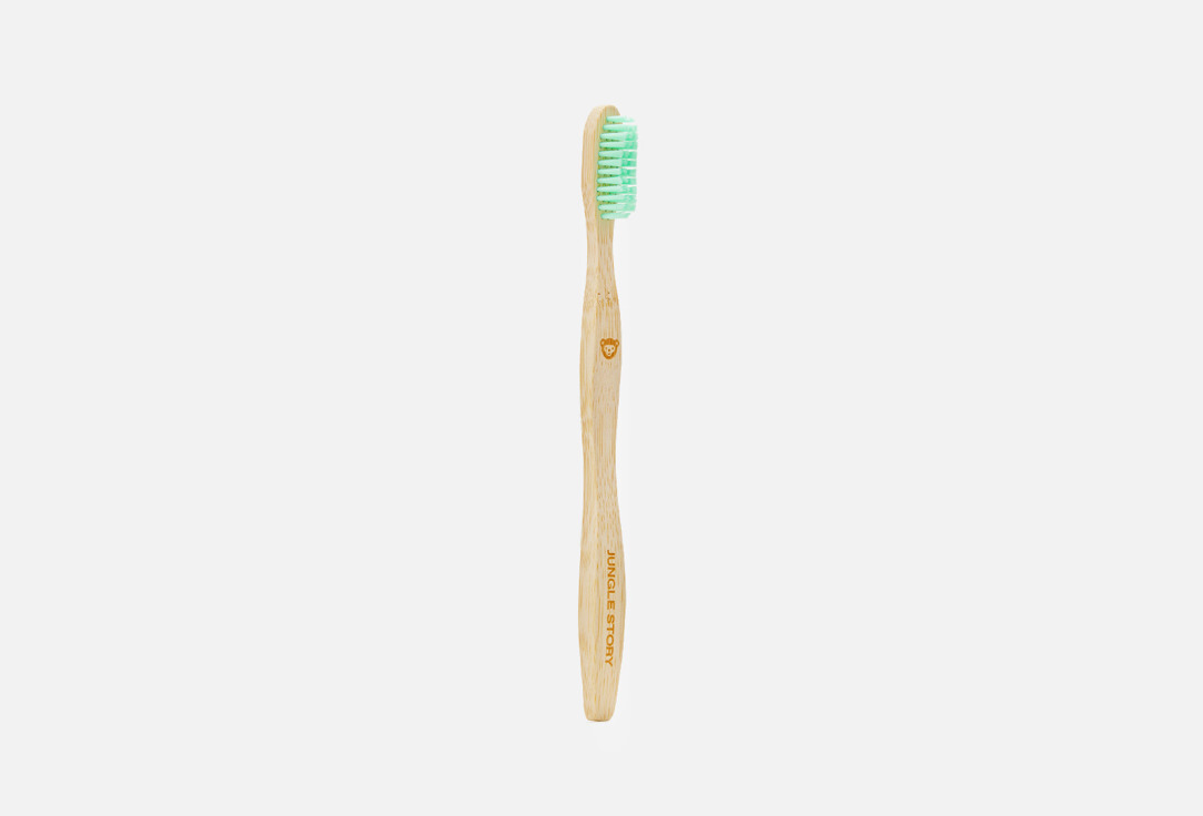 цена Зубная щетка средней жесткости JUNGLE STORY Green Bamboo 1 шт
