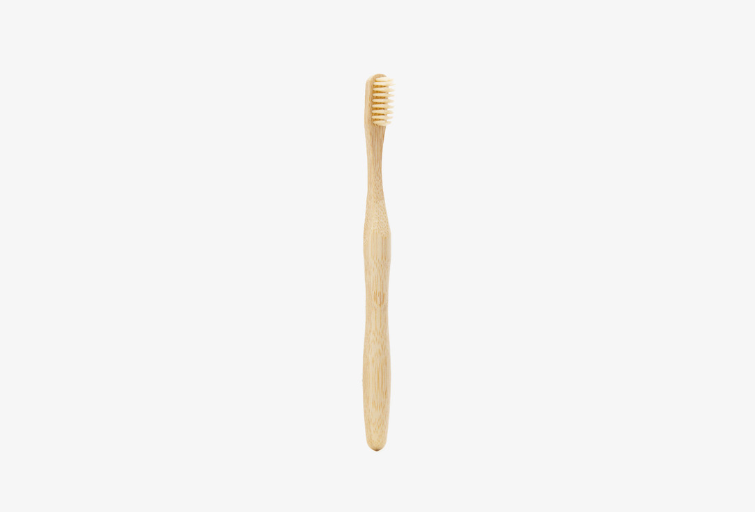 Зубная щетка с минималистичным дизайном JUNGLE STORY Bamboo Tooth brush Minimalistic Trendless Soft Beige 1 шт туалетная бумага jungle story бамбуковая 8 шт