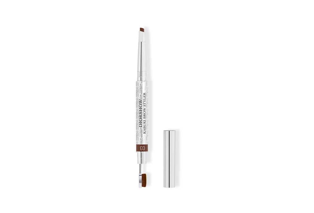 Кремовый карандаш для бровей с кистью кабуки Dior Diorshow Kabuki Brow Styler 03 Каштановый