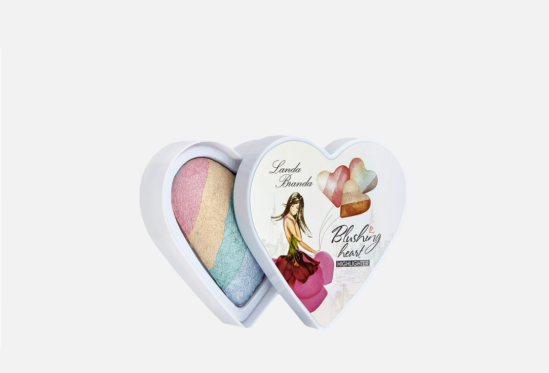 Хайлайтер-румяна LANDA BRANDA Blushing heart 20 г