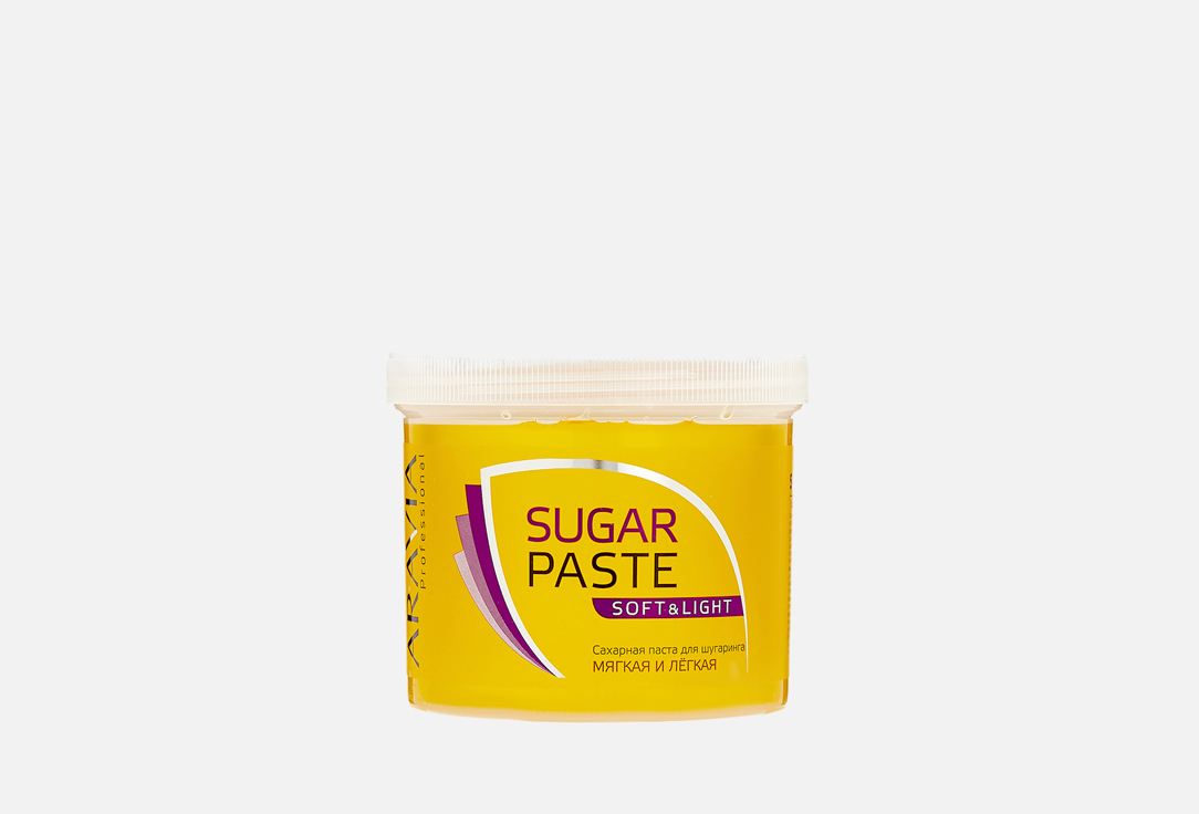 Паста для шугаринга сахарная и легкая мягкой консистенции ARAVIA Professional Мягкая 