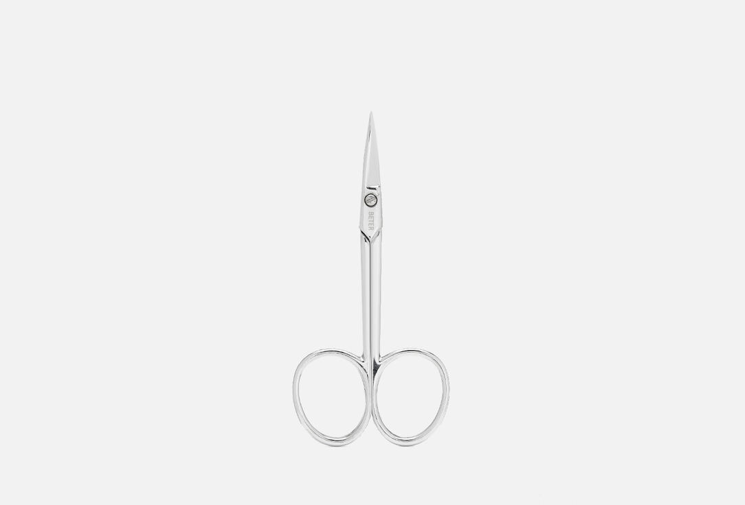 

Ножницы для кутикулы BETER, Chromeplated manicure cuticle scissors, curved tip 1 шт