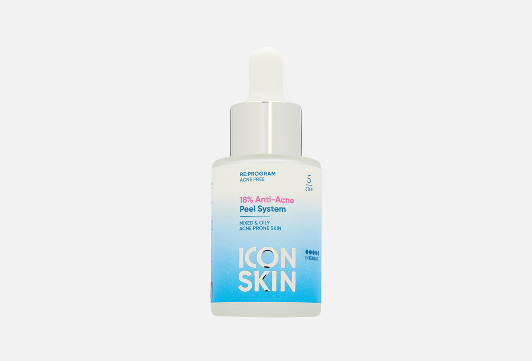 ICON SKIN Пилинг для проблемной кожи 18% PEELING 18% for oily and combination acne prone skin 30 мл — купить в Минске