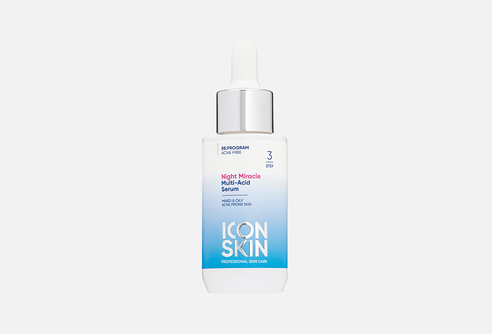 ICON SKIN Сыворотка мультикислотная ночная NIGHT MIRACLE 30 мл — купить ...
