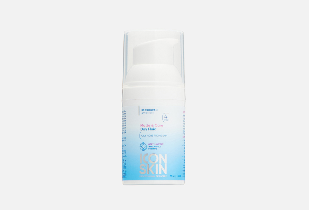 Флюид дневной ICON SKIN MATTE & CARE 30 мл icon skin мусс для интимной гигиены probiotic care 175 мл