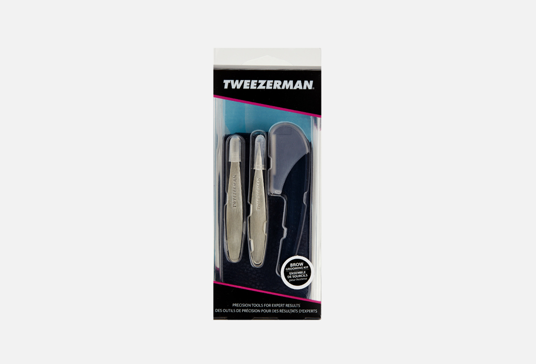 Набор для ухода за бровями TWEEZERMAN BROW GROOMING KIT 3 шт набор мини инструментов для маникюра 4шт tweezerman mini nail rescue kit 4 шт