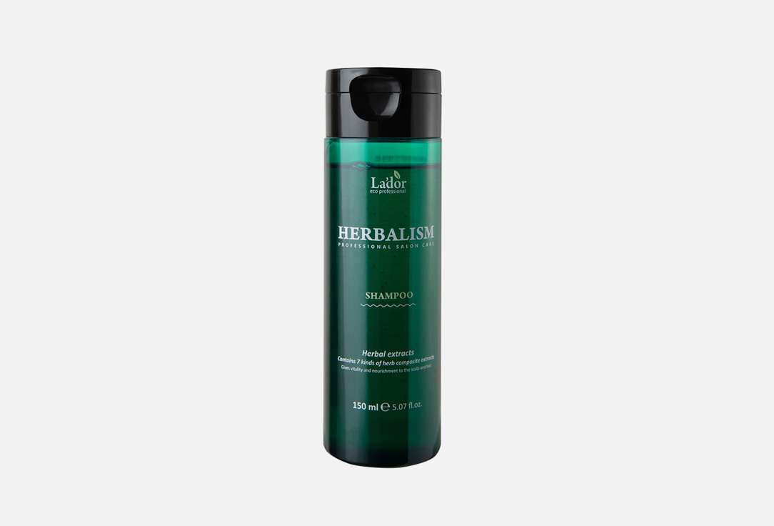Шампунь для волос на травяной основе LADOR HERBALISM SHAMPOO 150 мл шампунь lador herbalism shampoo pouch травяной с аминокислотами 10 мл