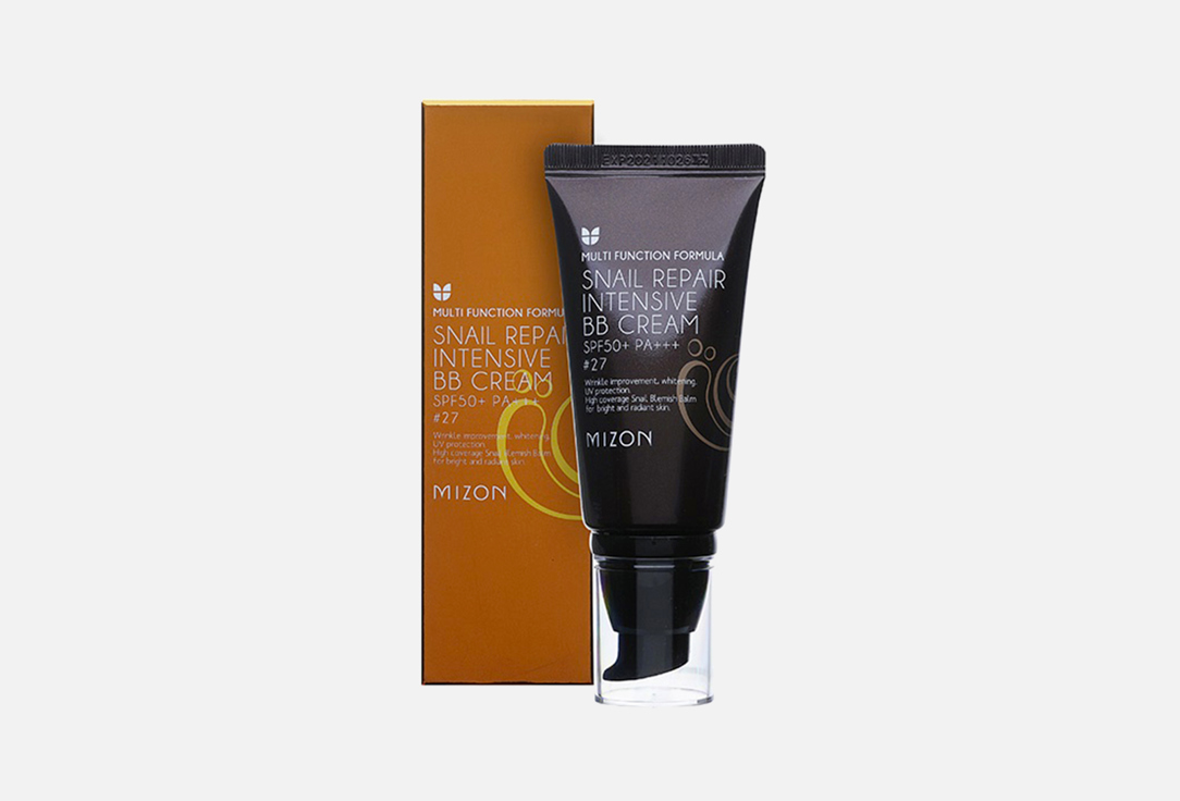 BB-крем с экстрактом муцина улитки SPF50+ РА+++ MIZON Snail Repair Intensive  50 мл