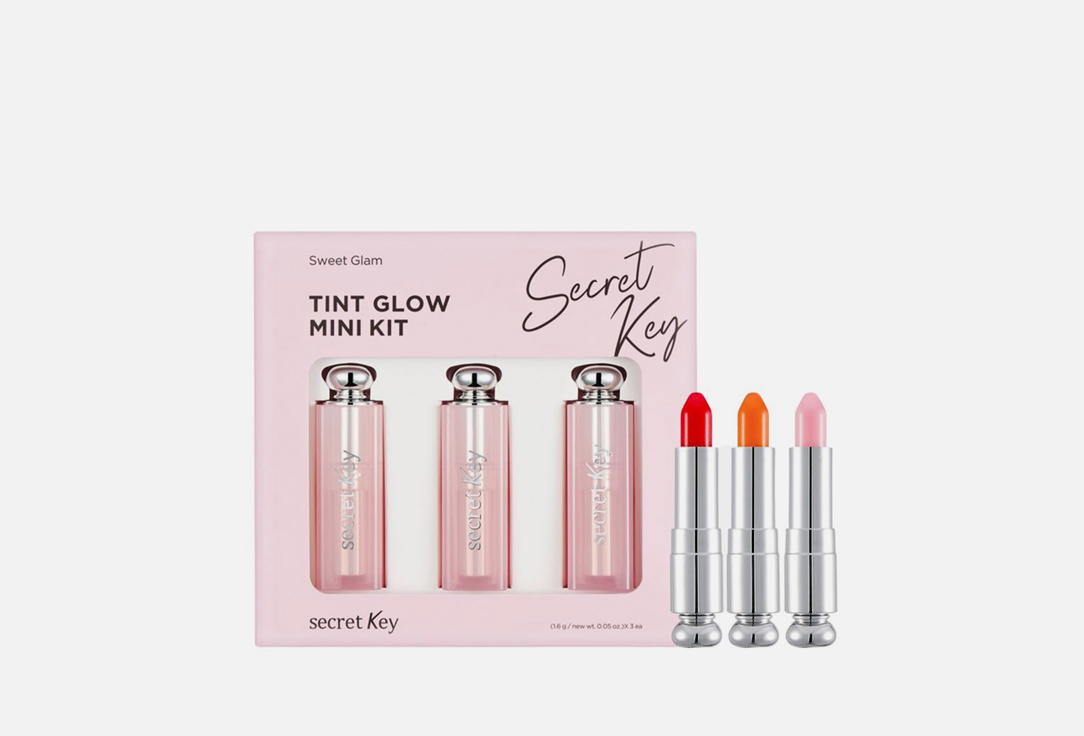 цена Набор мини-тинтов SECRET KEY Sweet Glam Tint Glow Mini Kit 3 шт