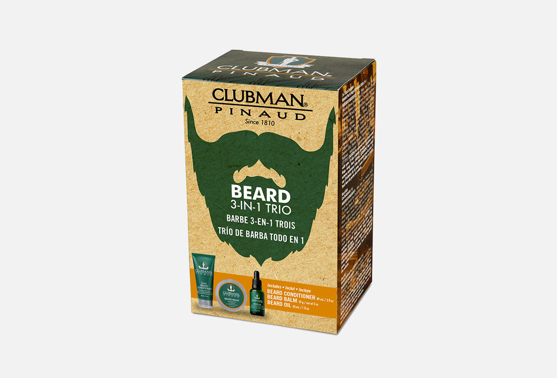 Подарочный набор CLUBMAN Beard 3-in-1Trio 