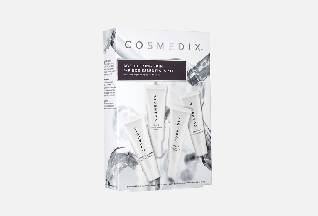 набор средств для лица cosmedix набор для ухода за возрастной кожей age defying skin essentials kit Набор для зрелой кожи COSMEDIX Age Defying Skin Kit 1 шт