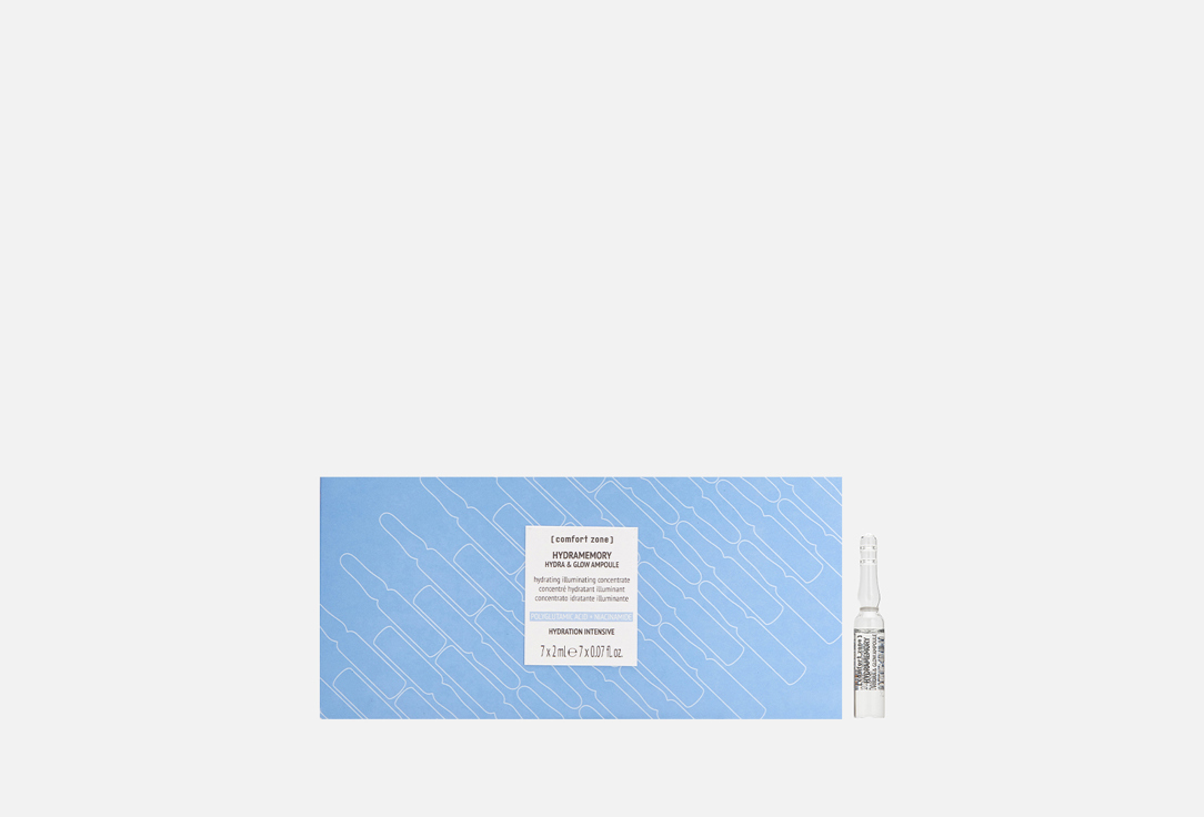Изображение товара Ампульный концентрат для увлажнения кожи и сияния кожи Comfort zone Hydramemory hydra & glow ampoule