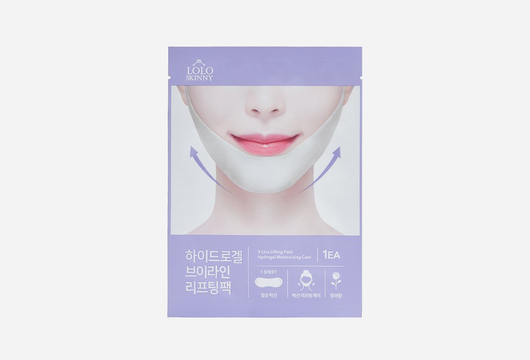 Маска для ровного контура лица LOLO SKINNY Hydrogel V Line Lifting Pack 1 шт