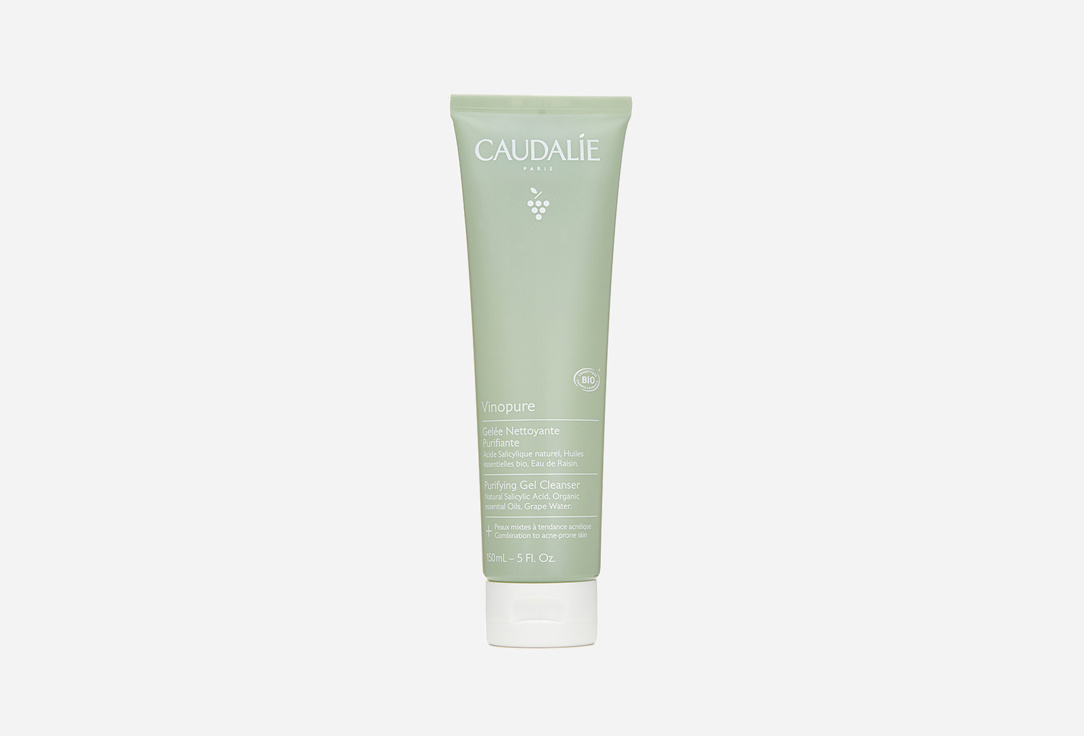 Очищающий гель для умывания CAUDALIE Vinopure 150 мл caudalie vinopure salicylic spot solution