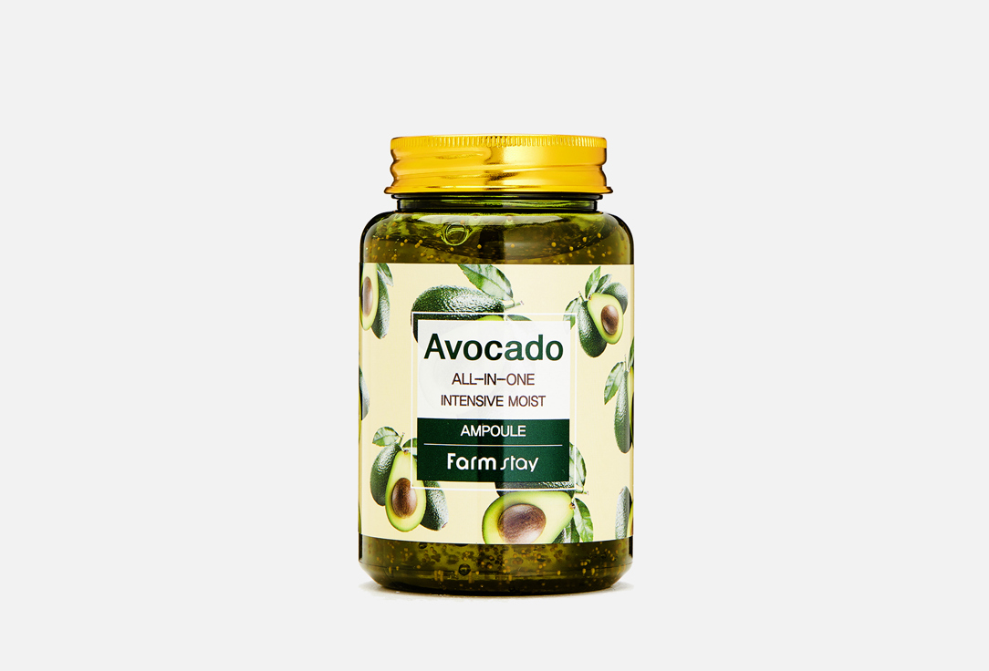 Многофункциональная ампульная сыворотка FARM STAY Avocado All-In-One Intensive Moist Ampoule 250 мл цена и фото