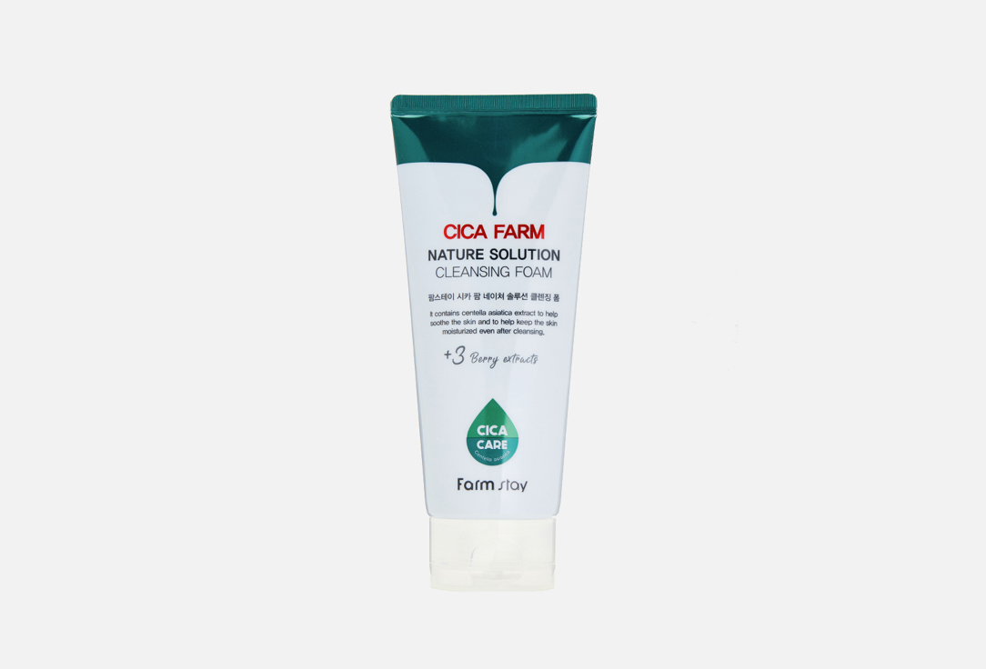 

Восстанавливающая очищающая пенка FARM STAY, Cica Farm Nature Solution Cleansing Foam 180 мл