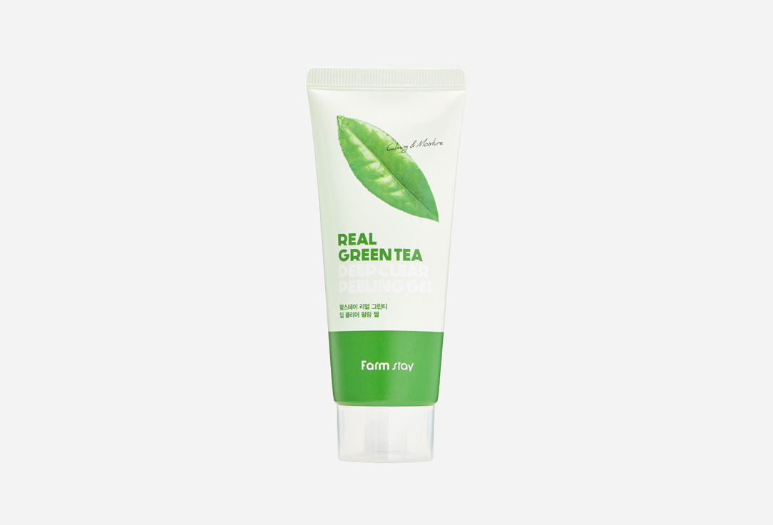 Отшелушивающий гель с экстрактом зеленого чая FARM STAY Real Green Tea Deep Clear Peeling Gel 100 мл