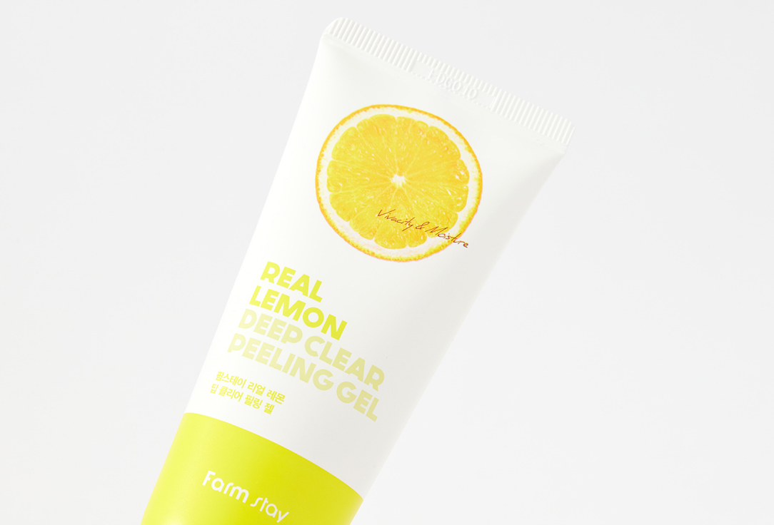 Real deep clear peeling gel. Real Lemon Deep Clear peeling Gel. Гранатовый крем суперфуд, 60г, Farmstay.