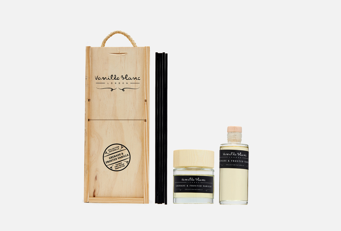 

Набор, аромадиффузор, сменный аромат VANILLA BLANC, Grenade & Frosted Vanilla 200 мл