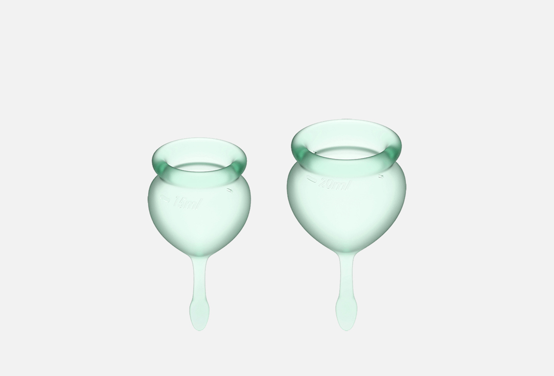 Менструальная чаша Satisfyer light green 