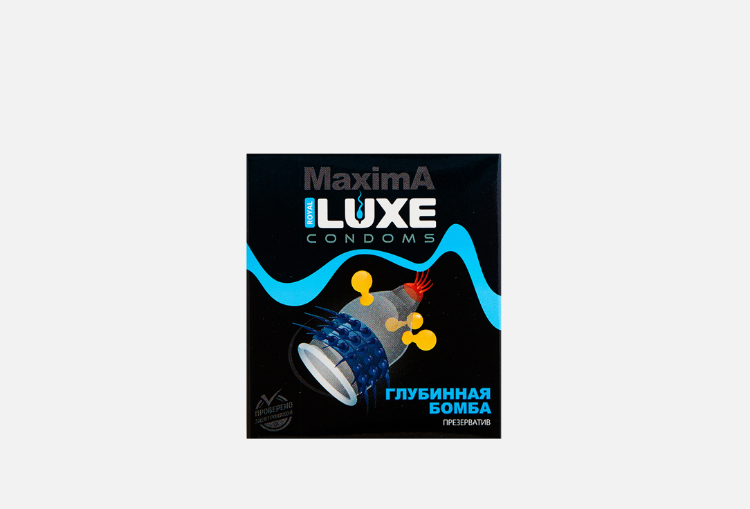 Стимулирующий презерватив Luxe Luxe Maxima Глубинная Бомба 