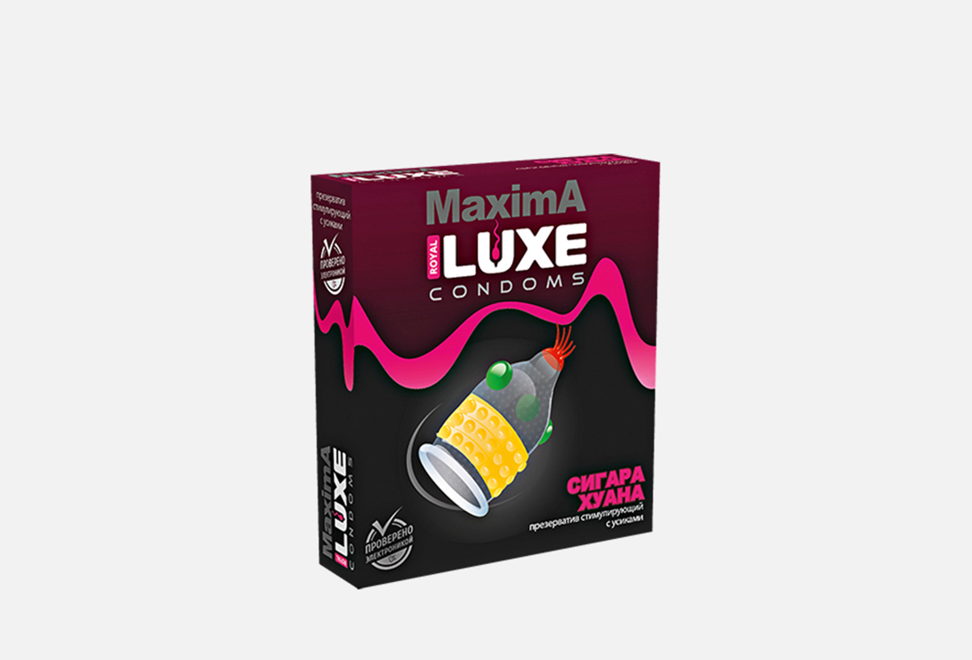 Изображение товара Стимулирующий презерватив Luxe Luxe Maxima Сигара Хуана