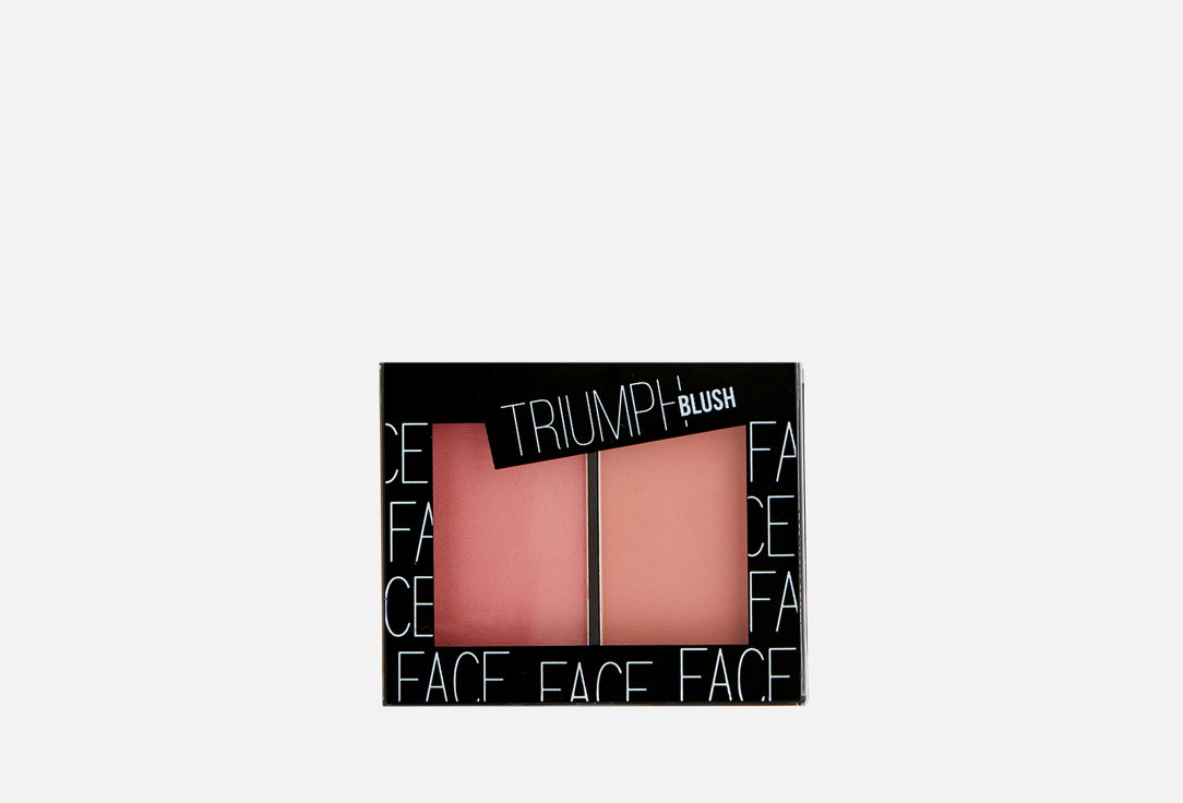 Румяна двухцветные TF Cosmetics Triumph Blush 96 Хололодный коричневый/Нежно-розовый металлик