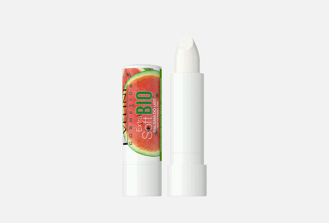 Смягчающий бальзам для губ EVELINE Extra Soft bio Watermelon 4.5 г бальзам для губ eveline extra soft bio coconut 4 5 мл