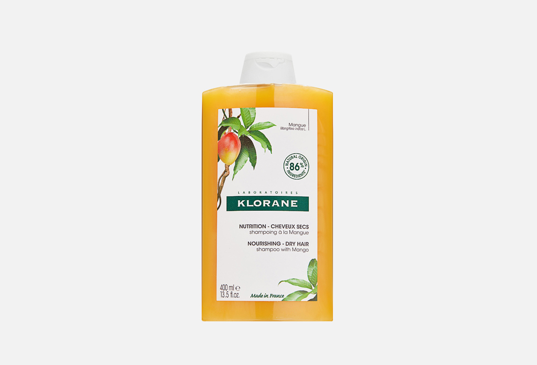 шампунь для волос питательный с маслом манго klorane клоран 200мл Шампунь с маслом Манго KLORANE Mangue 400 мл