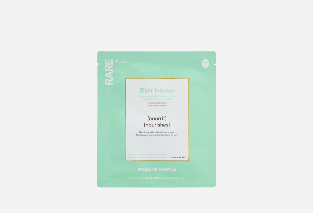 Изображение товара Маска для лица тканевая питательная элитная Rare Paris Élixir intense