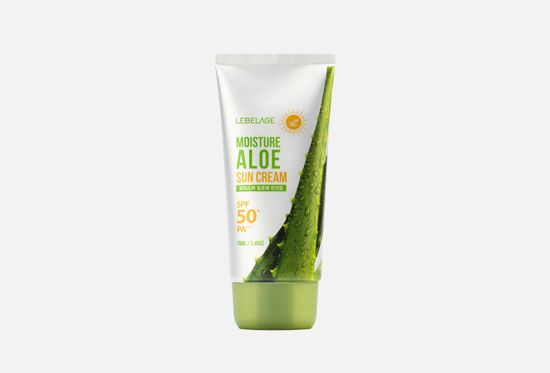 Солнцезащитный увлажняющий крем с экстрактом алоэ SPF50+ PA+++ Lebelage Moisture Aloe Sun Cream  
