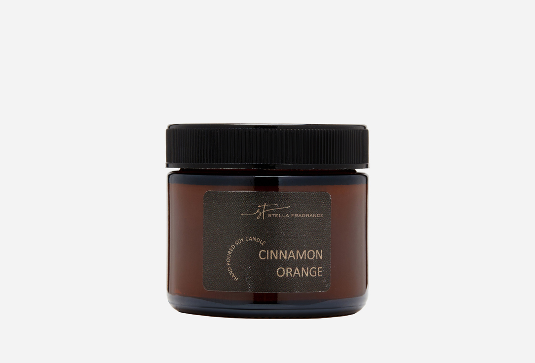 

Ароматическая свеча STELLA FRAGRANCE, Белый, CINNAMON-ORANGE 50 г