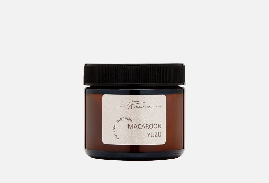 

Ароматическая свеча STELLA FRAGRANCE, Белый, MACAROON-YUZU 50 мл