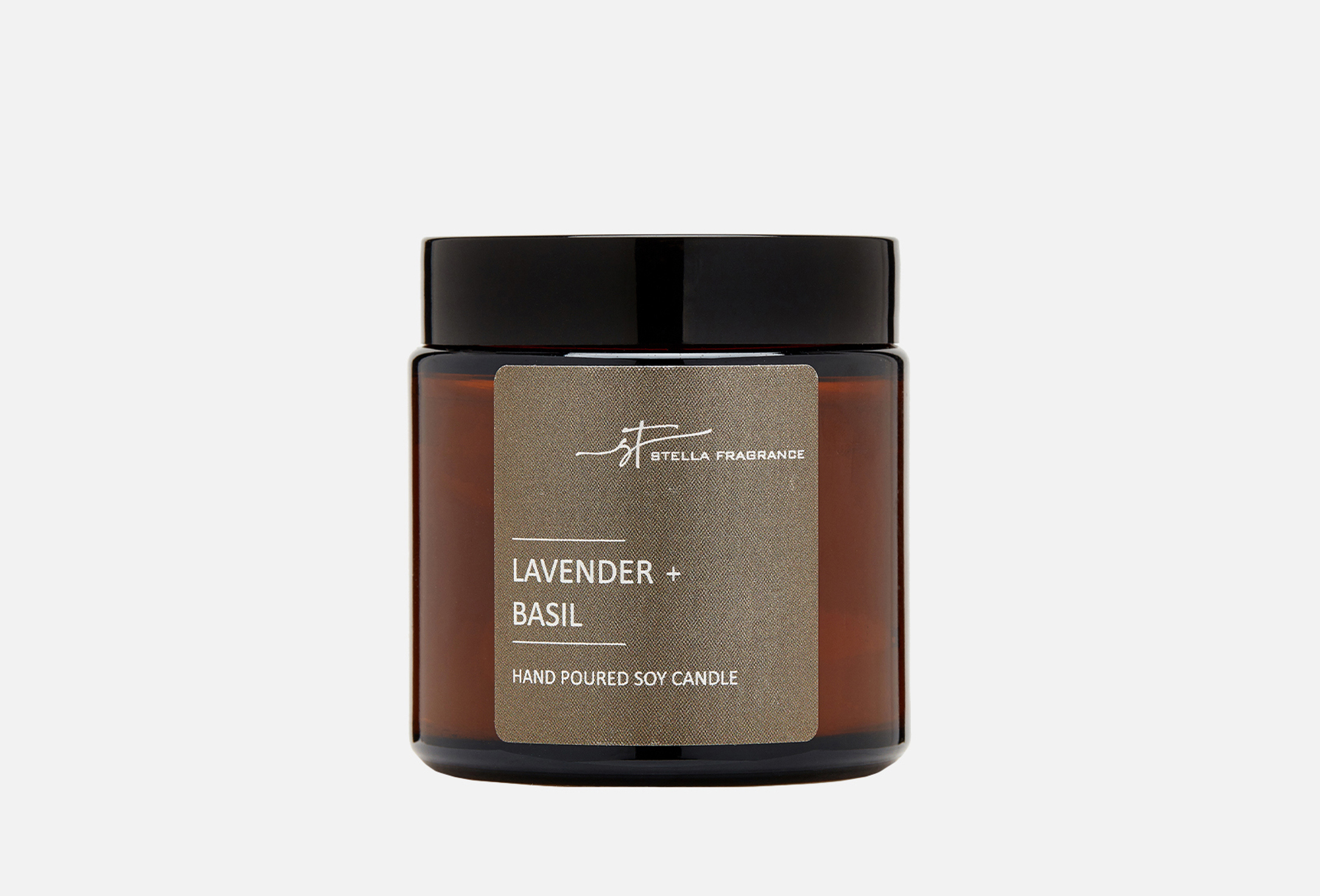 Stella Fragrance Ароматическая свеча LAVENDER+BASIL 90 г — купить, цена в Москве