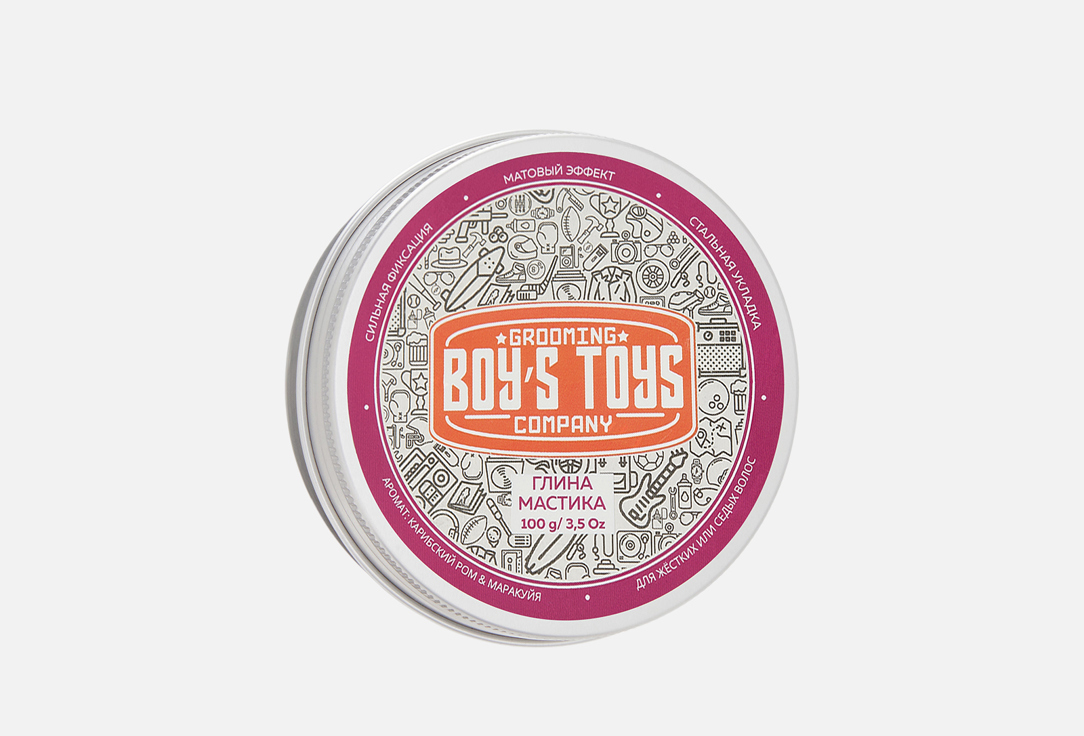 Изображение товара Глина для укладки волос высокой фиксации Boys Toys Strong Hold Clay Putty