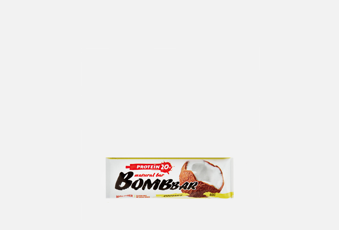 Протеиновый батончик BOMBBAR Со вкусом кокоса 1 шт батончик неглазированный кокос bombbar 60г