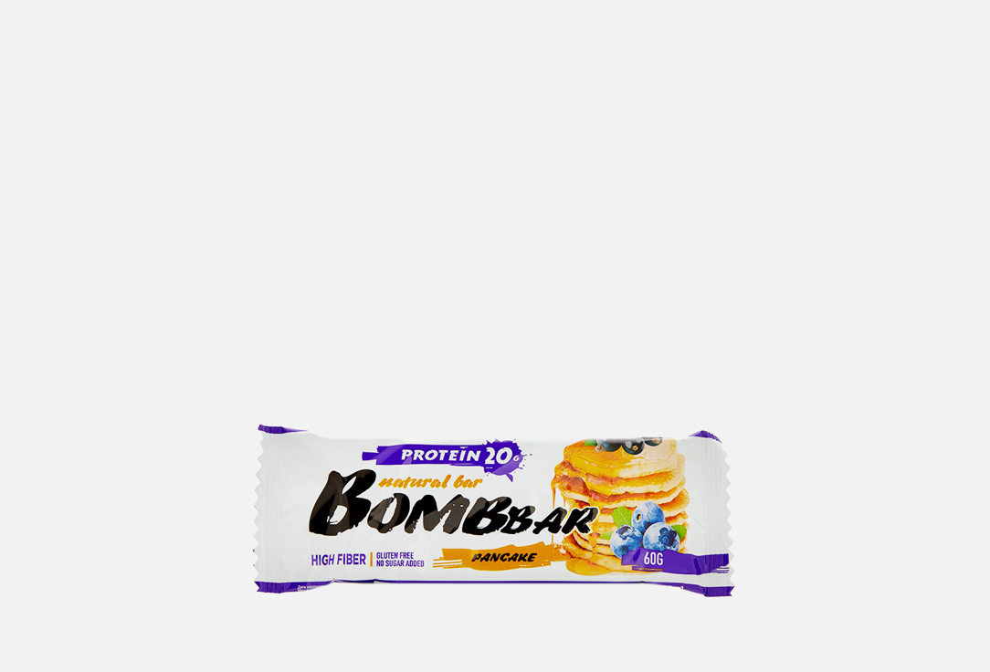 Протеиновый батончик BOMBBAR Чернично-смородиновый панкейк 1 шт протеиновый батончик bombbar со вкусом кокоса 1 шт