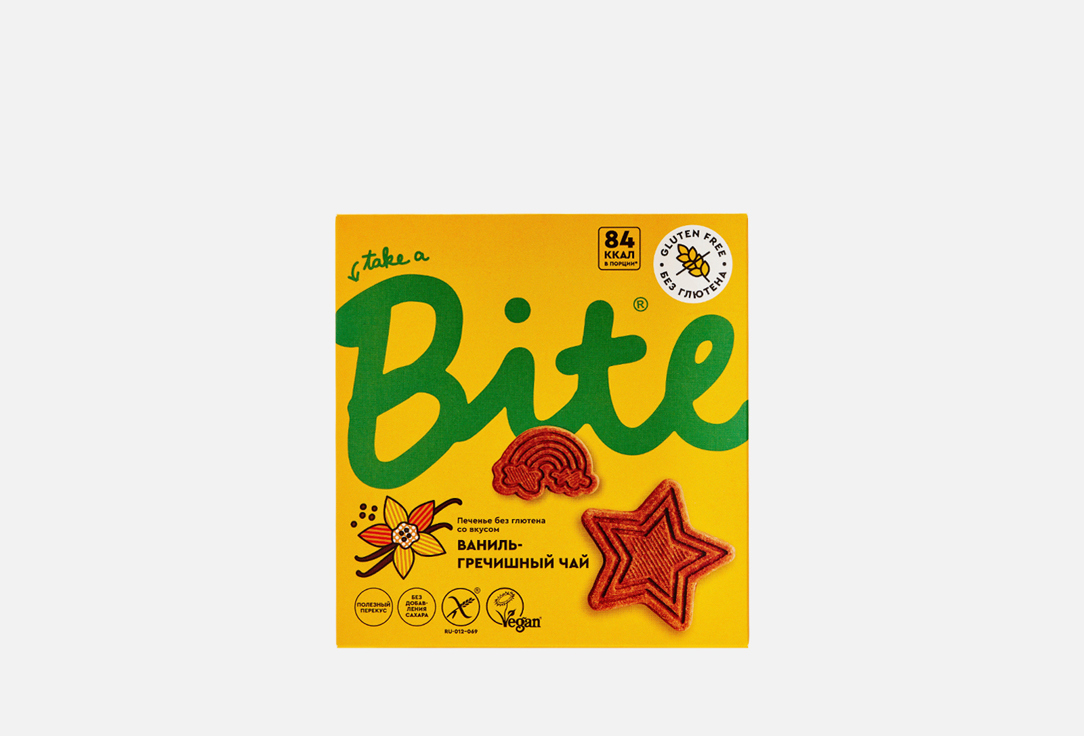 

Печенье TAKE A BITE, ВАНИЛЬ-ГРЕЧИШНЫЙ ЧАЙ 115 г
