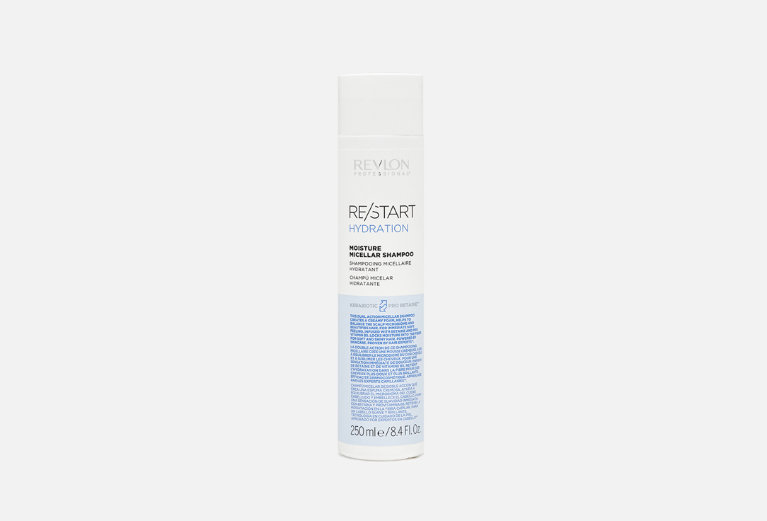 revlon professional restart hydration moisture micellar shampoo мицеллярный шампунь для нормальных и сухих волос 1000 мл Мицеллярный шампунь для нормальных и сухих волос REVLON PROFESSIONAL Re/Start Hydration Moisture Micellar Shampoo 250 мл