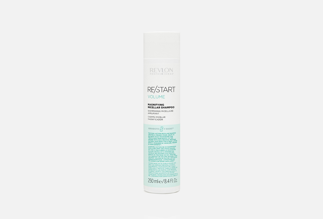 цена Мицеллярный шампунь для тонких волос REVLON PROFESSIONAL Re/Start Volume Magnifing Micellar Shampoo 250 мл