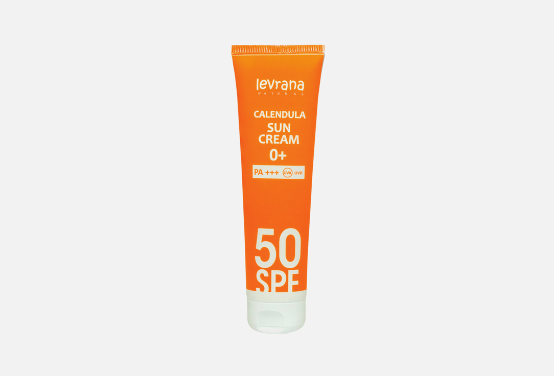 цена Солнцезащитный крем для лица и тела 50SPF LEVRANA Calendula 50SPF 0+ 100 мл