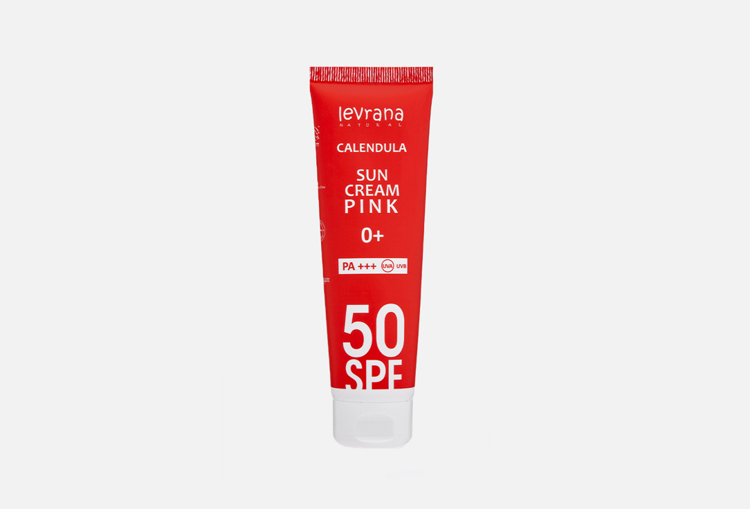 Солнцезащитный крем для лица и тела 50SPF Levrana Calendula PINK 0+ 
