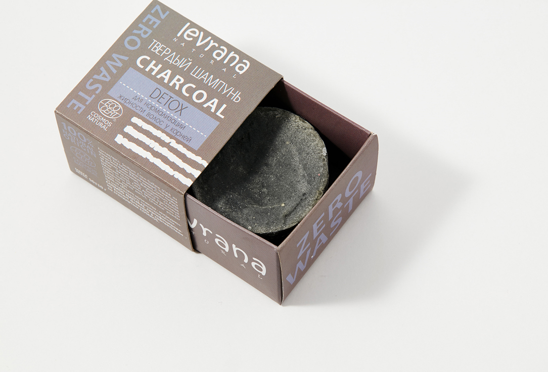 

Твёрдый шампунь детокс LEVRANA, Charcoal 1 шт