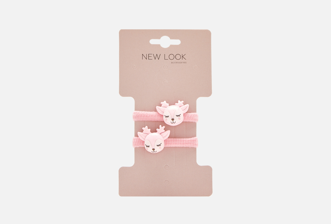 цена Резинки для волос, цвет розовый NEW LOOK 15038