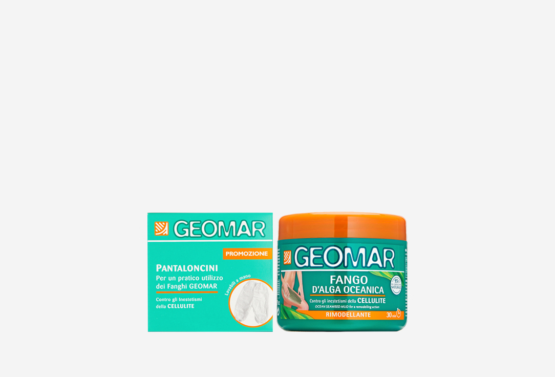 

Грязь антицеллюлитная водоросли океана+ шорты GEOMAR, OCEAN SEAWEED ANTI-CELLULITE MUD WITH SHORTS 500 мл