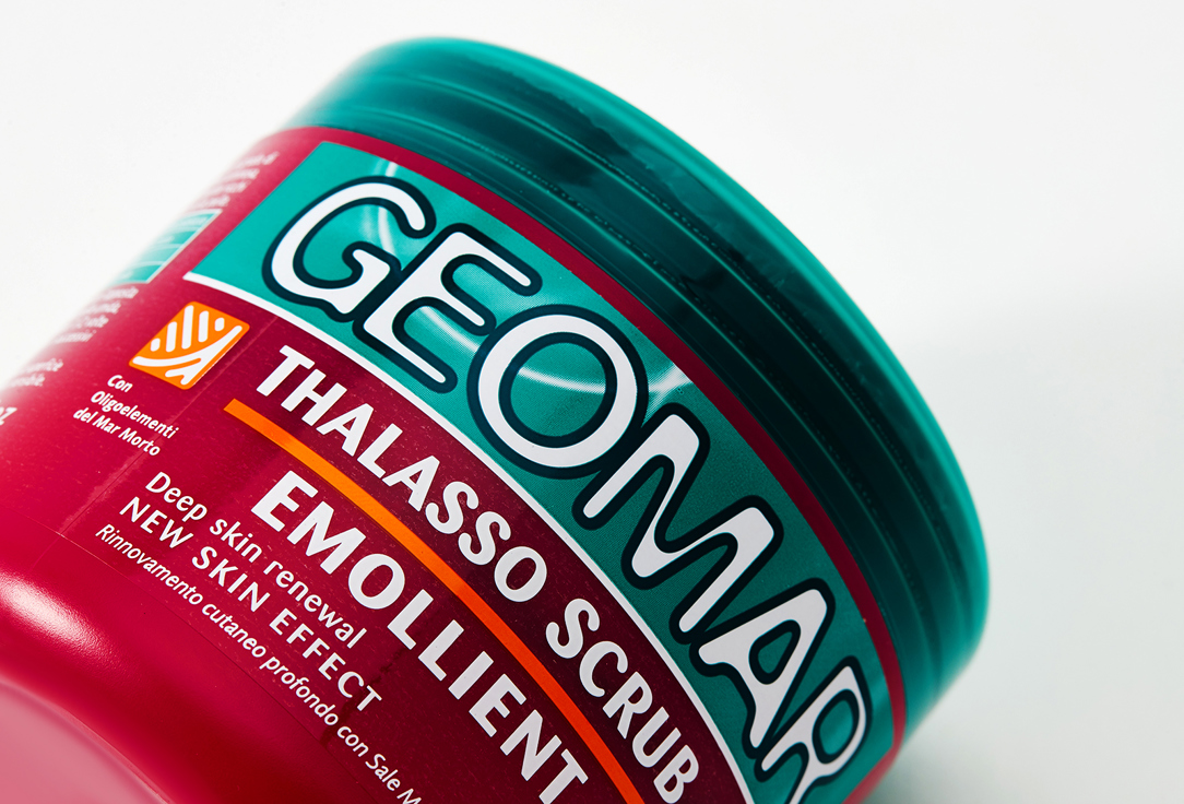 GEOMAR Талассо-скраб смягчающий с гранулами КЛУБНИКИ  EMOLLIENT THALASSO SCRUB WITH STRAWBERRY SEEDS